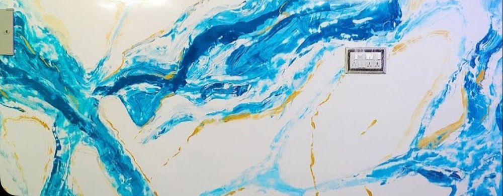 Stucco venetian efect marmura