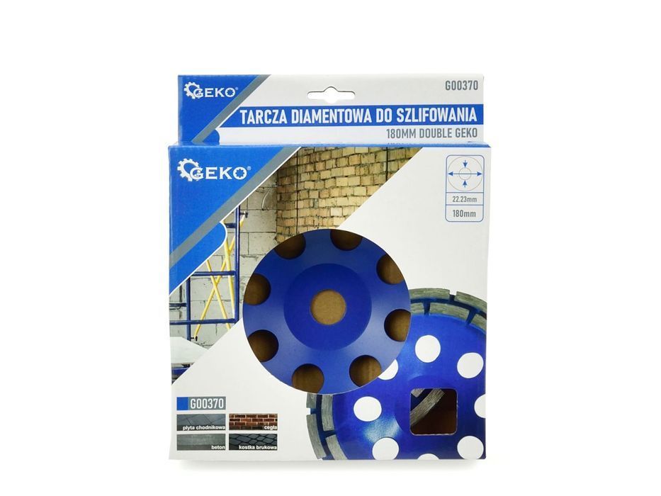 Disc diamant dublu segmentat pentru slefuit 180mm geko