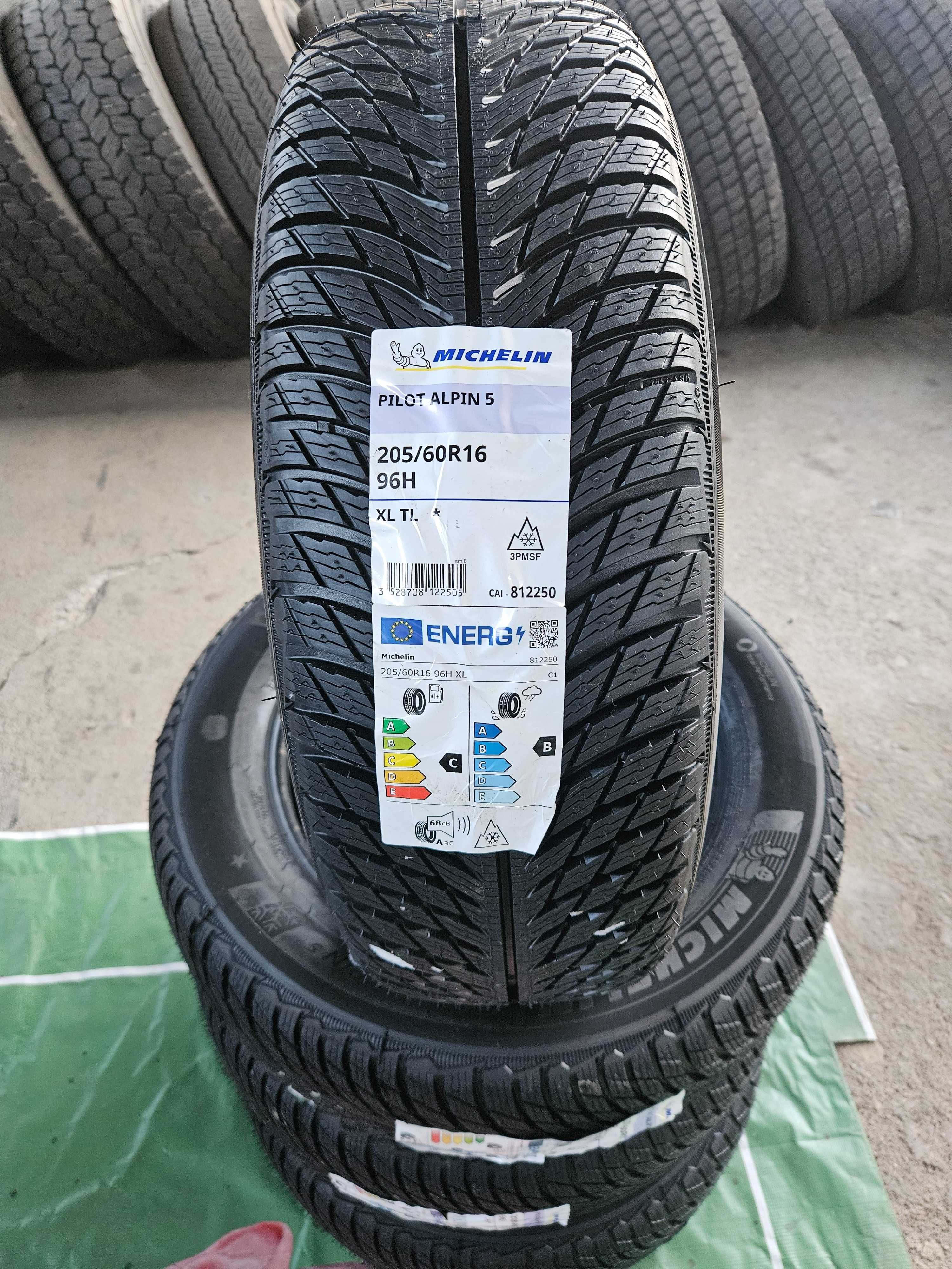 4 Нови зимни гуми 205/60 R16 Michelin Pilot Alpin5 * XL 96H DOT3424