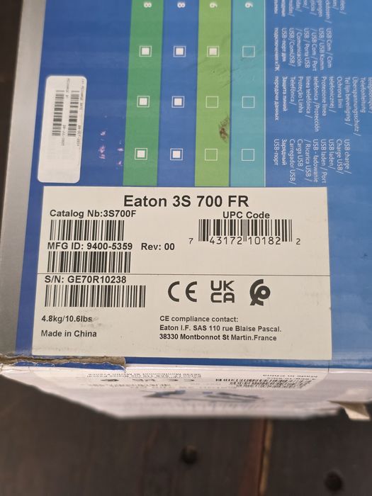 EATON 3S700F Sistem de alimentare neintrerupta (UPS) 700 VA 420 W 8 SU