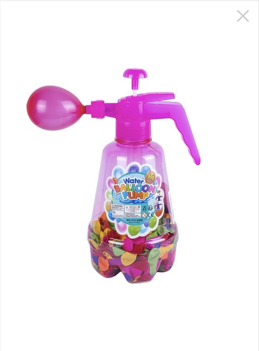 Balon cu pompa de apa, 100 de baloane
