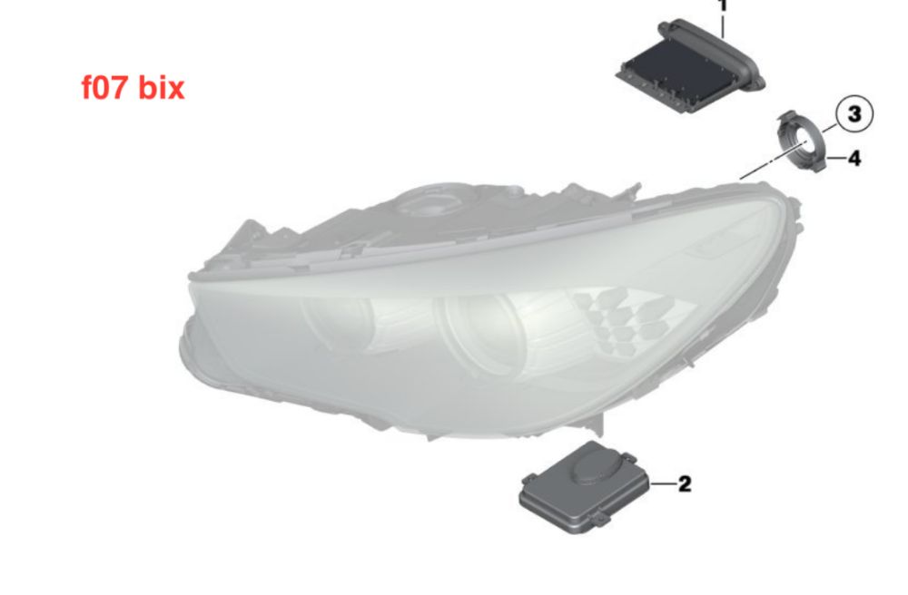 BMW 5 GT F07 faruri Xenon / dynamic modul droser far tms 2010 - 2017