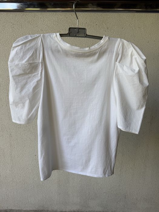 Tricou maneci bufante Zara