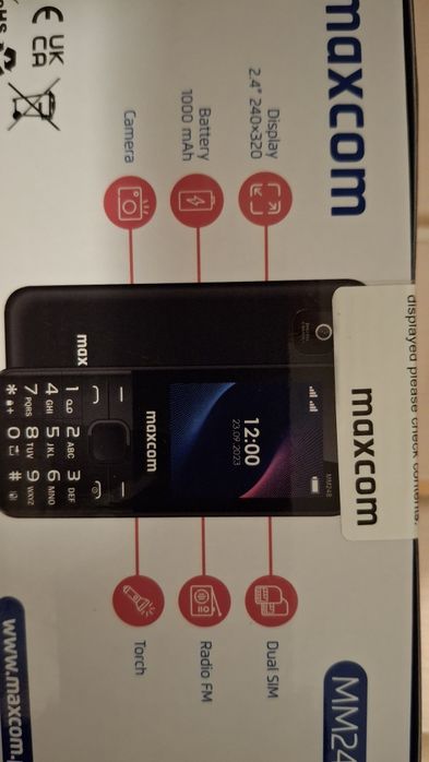 Telefon mobil Maxcom MM248 – Nou, Sigilat