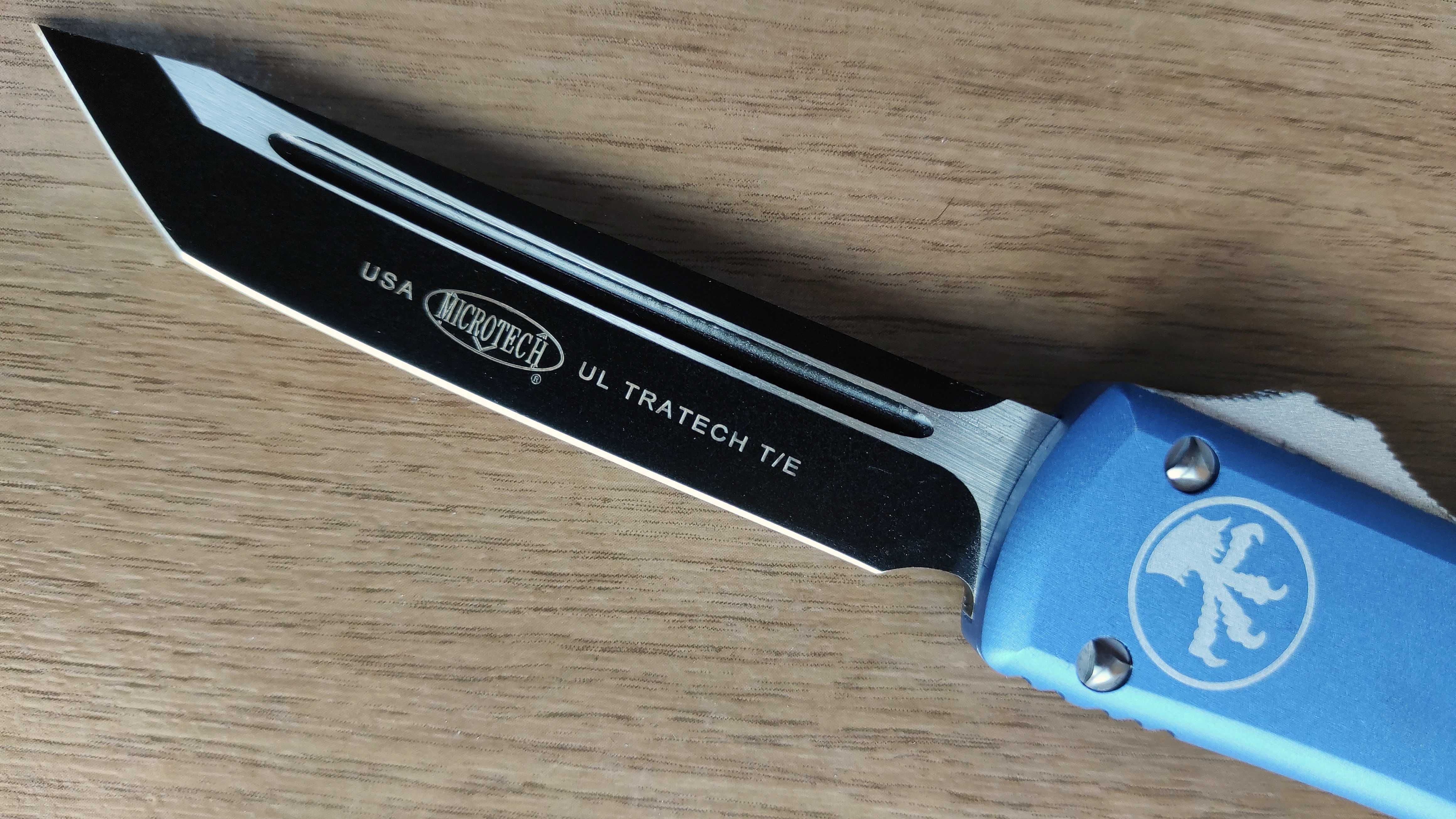 Автоматичен нож Microtech ultratech / 3 цвята , черно острие /