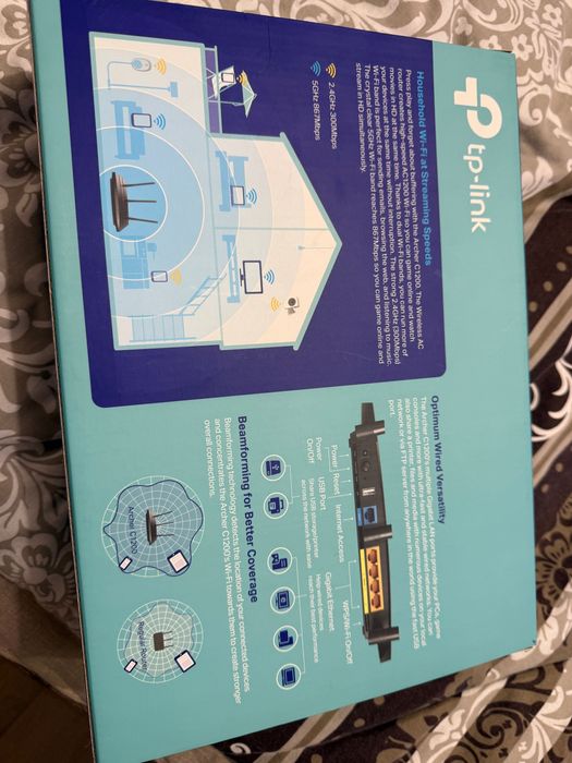 Продавам TP-Link Router AC1200 A6 Dual Band Gigabit