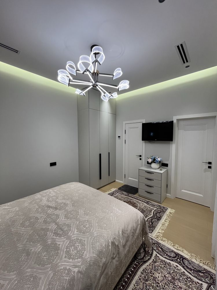 Новостройка метро Шахристан - 130м2 4х комнатная с ремонтом упакованна