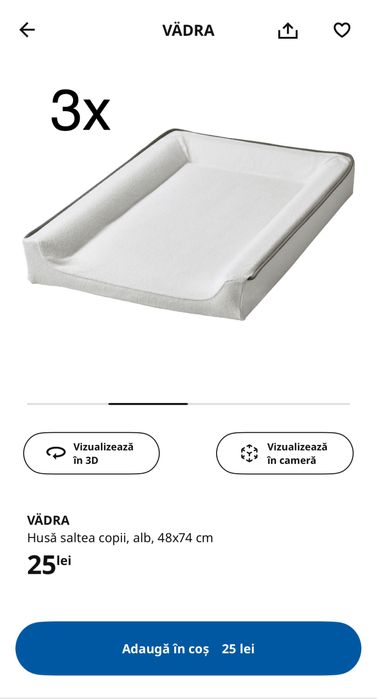 Masă înfășat/schimb SUNDVIK + accesorii