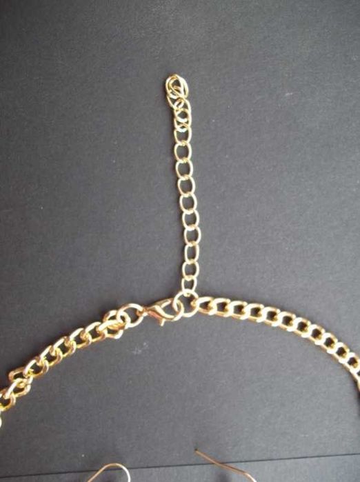 Set colier si cercei placate cu aur si cristale SWAROVSKI