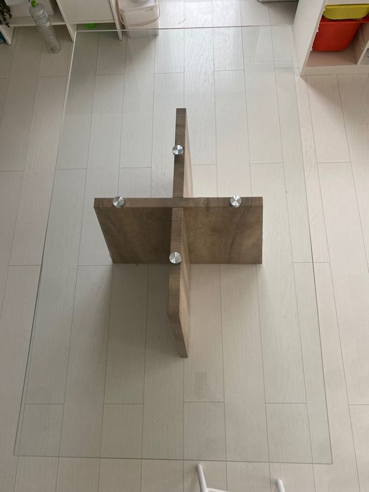 Masa dining de sticla 90x160