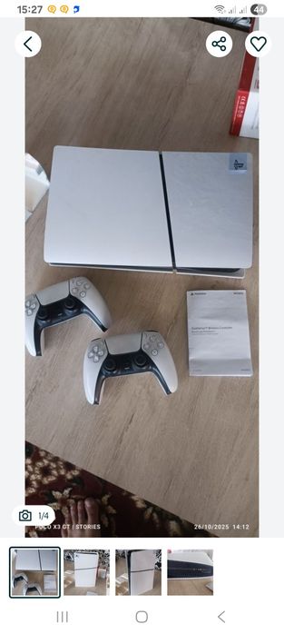 PS5 slim ideal o'yinlari bor 2 original djoystik bor karobka dakumenti