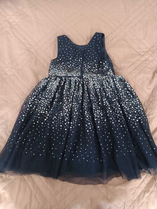 Официална рокля с пайети 98 см