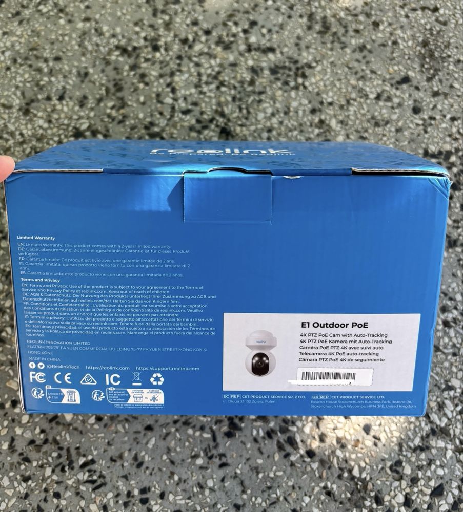 Reolink E1 Outdoor PTZ PoE 4K 8MP