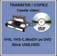 Transfer casete video VHS