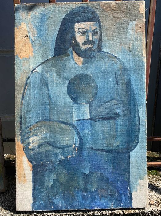 стара картина маслени бои портрет