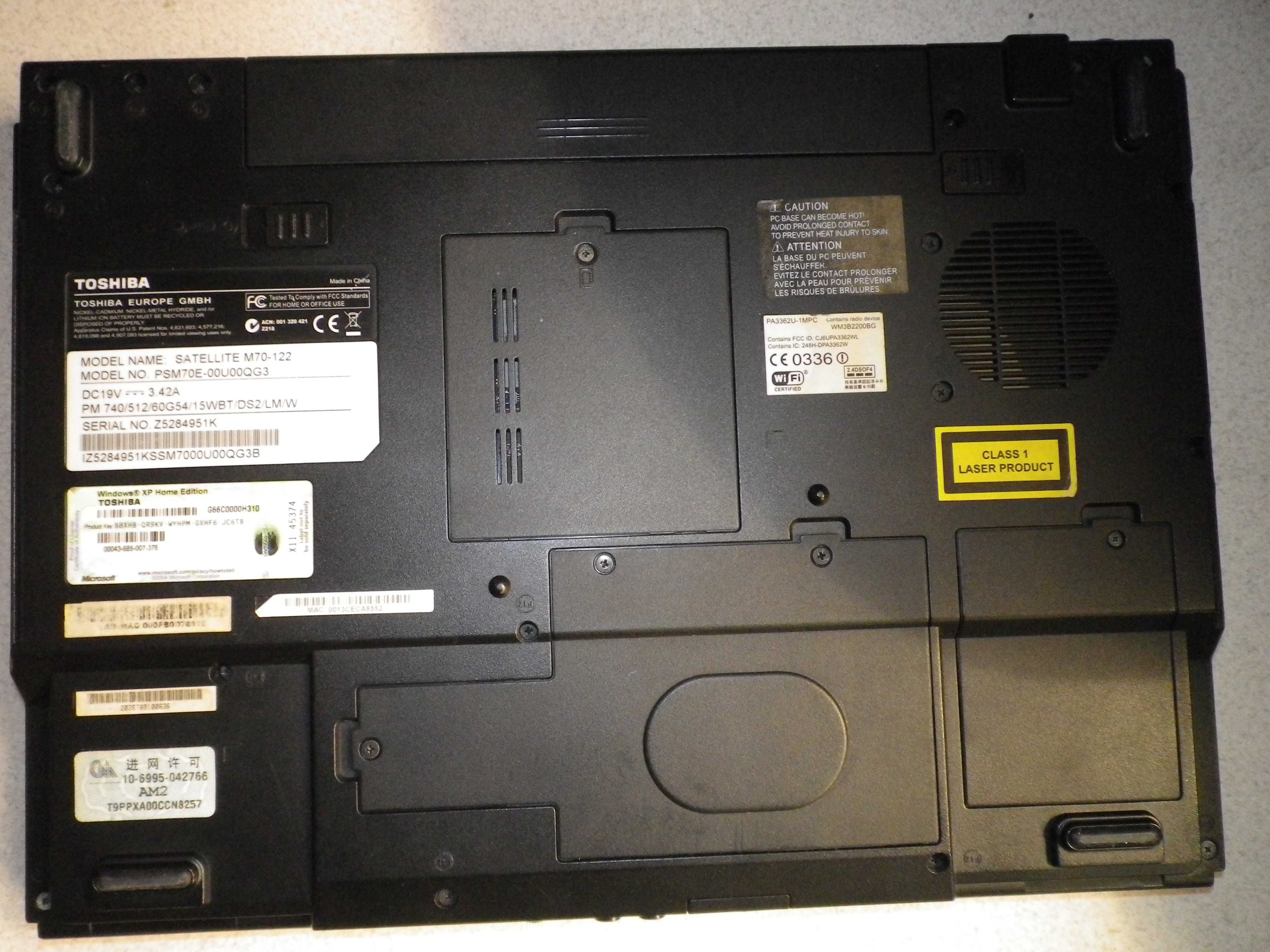 Лаптоп Toshiba Satellite M70-122