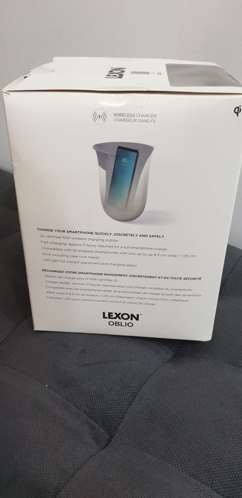 Statie incarcare wireless Lexon Oblio LH 59 GREY
