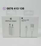 Оригинален Комплект Кабел USB - A to Lightning 1m и Адаптер Зарядно5W