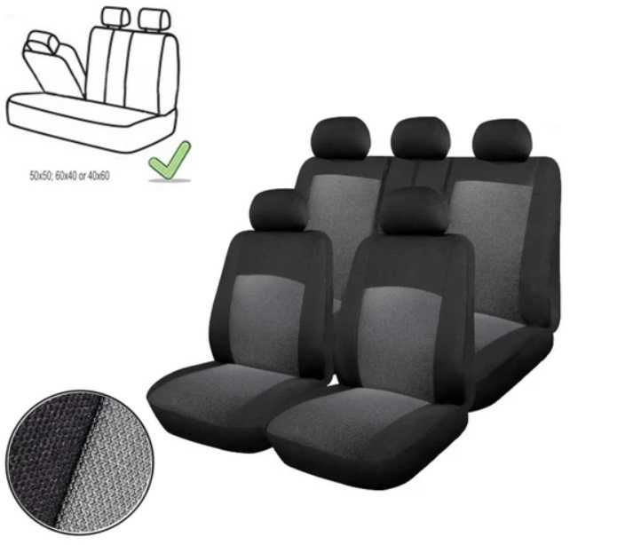 Универсална авто тапицерия, калъфи за седалки, пълен комплект