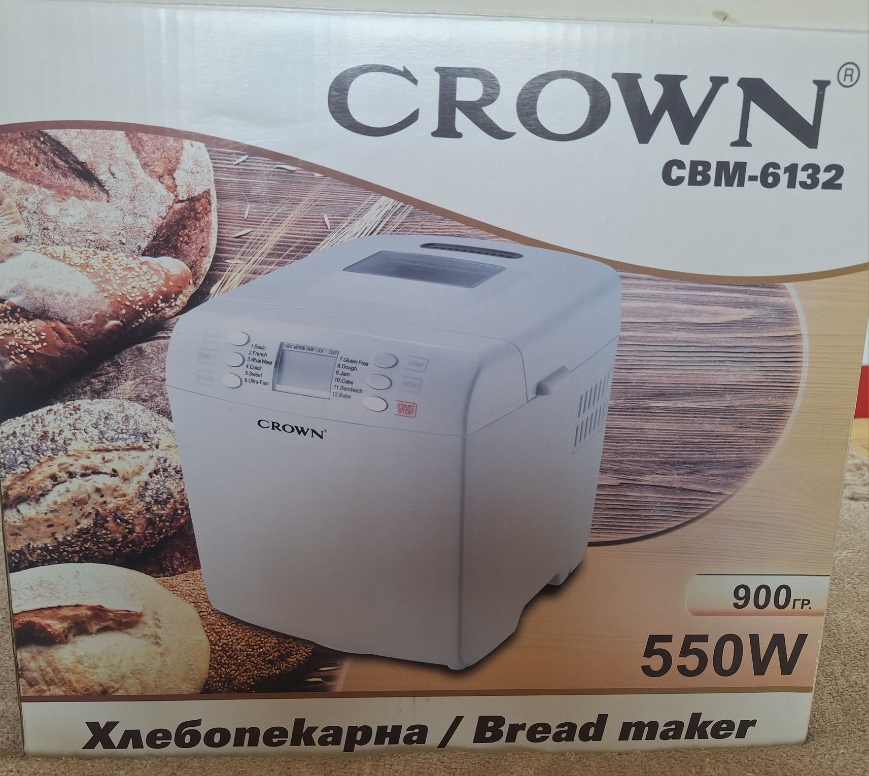 Хлебопекарна Crown CBM-6132