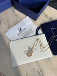 Lantisor/Colier Swarovski Nou Swan Rose/Gold