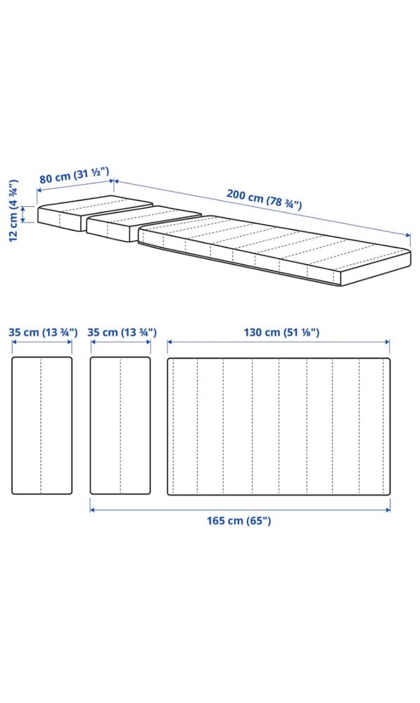 Pat ikea copii si saltea