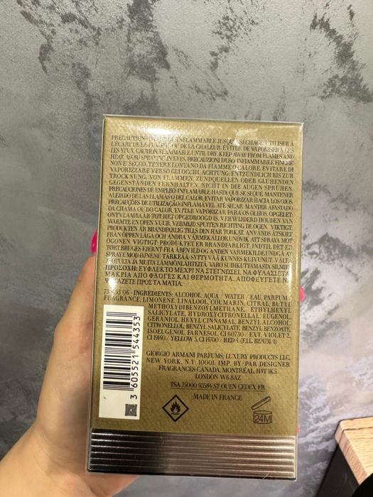 ARMANI Pour Homme 100ml, NOU, 100% original, batch code verificabil