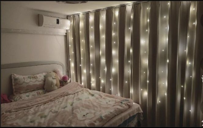 Шторы гирлянда дождик