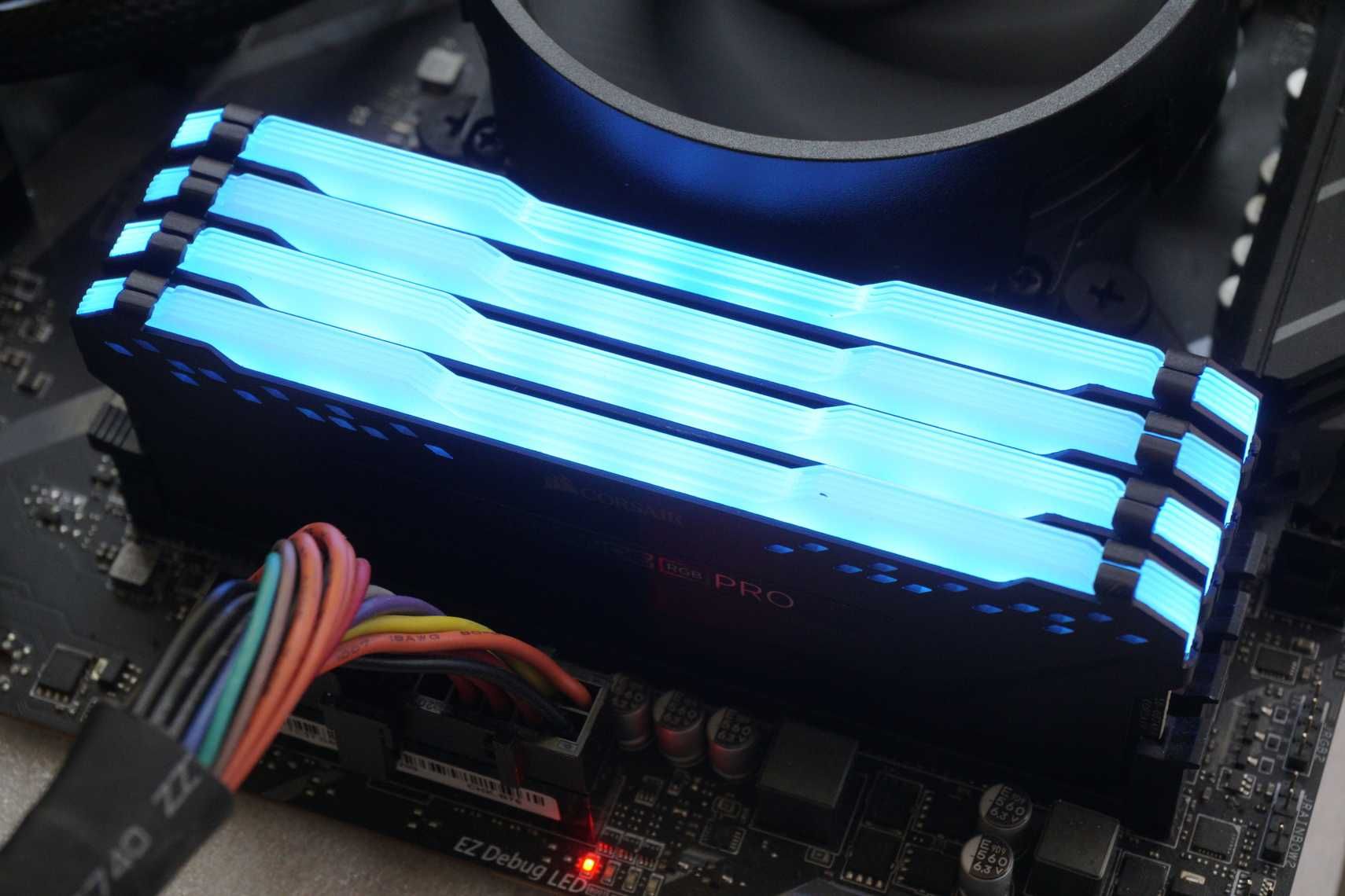 32GB (2x16GB) DDR4 RAM Corsair Vengeance Pro RGB 3200 CL16 / вкл ДДС