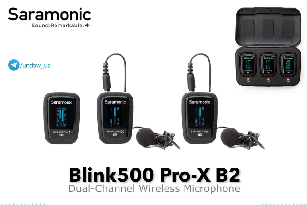 Saramonic Blink500 Pro-X B2 — Двойной Петличный Микрофон петличка