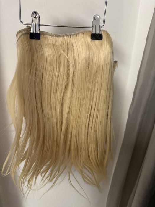 Екстеншън /Премиум естествена коса 50 см | Русa | Отлично състояние