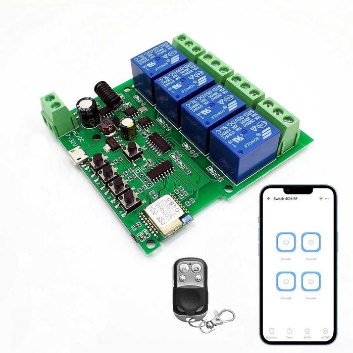 Comutator inteligent WiFi Modul releu autoblocant deschizător de uși