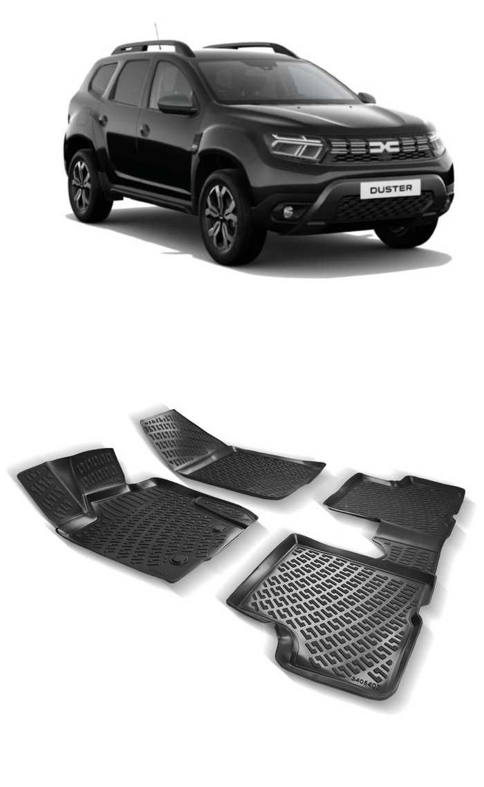 Гумени стелки RizLine съвместими с Dacia Duster 4x4 2017-21