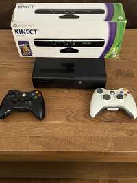 Xbox 360 slim с кинект сензор и 20 игри