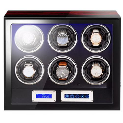 Cutie intors ceasuri automatice iUni, Luxury Watch Winder 6 Mahon