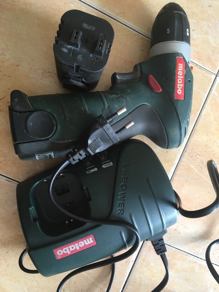 Metabo 7,2v li ion 2 baterii