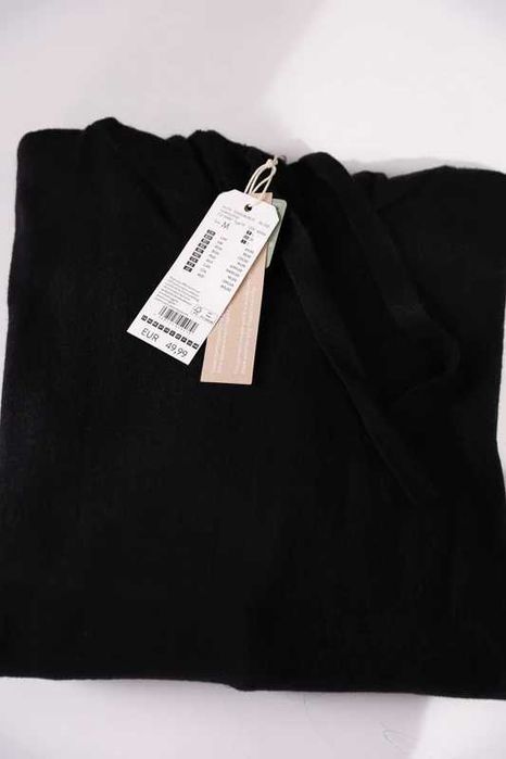 Pulover Tom Tailor negru glugă femei S M L nou etichetă