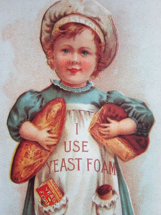 cadou rar Reclama metalica vintage Prajituri Paine Drojdie