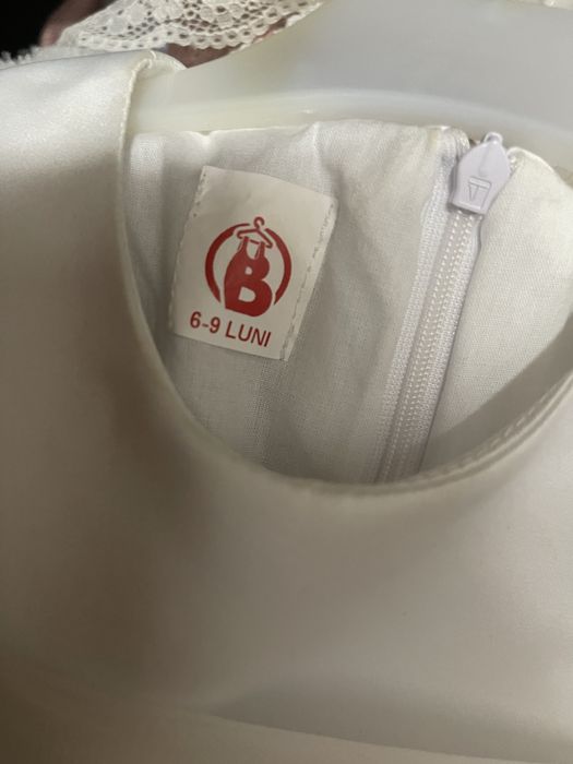 Rochiță cu bandană și încălțăminte fetiță, mărime 6-9 luni