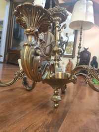 Candelabru Empire bronz masiv alama baroc rococo antic vintage rustic