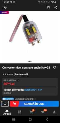 Convertor Hi-Low cablu rca 5 m