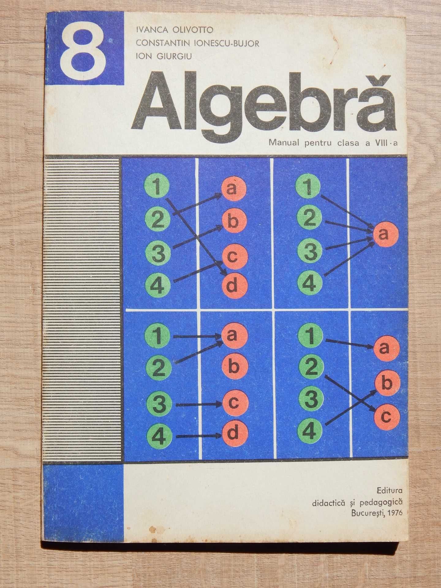 Algebra cls VIII I Olivotto C Ionescu-Bujor I Giurgiu EDP 1976