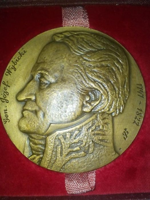 Placheta ,medalie poloneza Gen.Josef Wibicky 1747-1822 originala