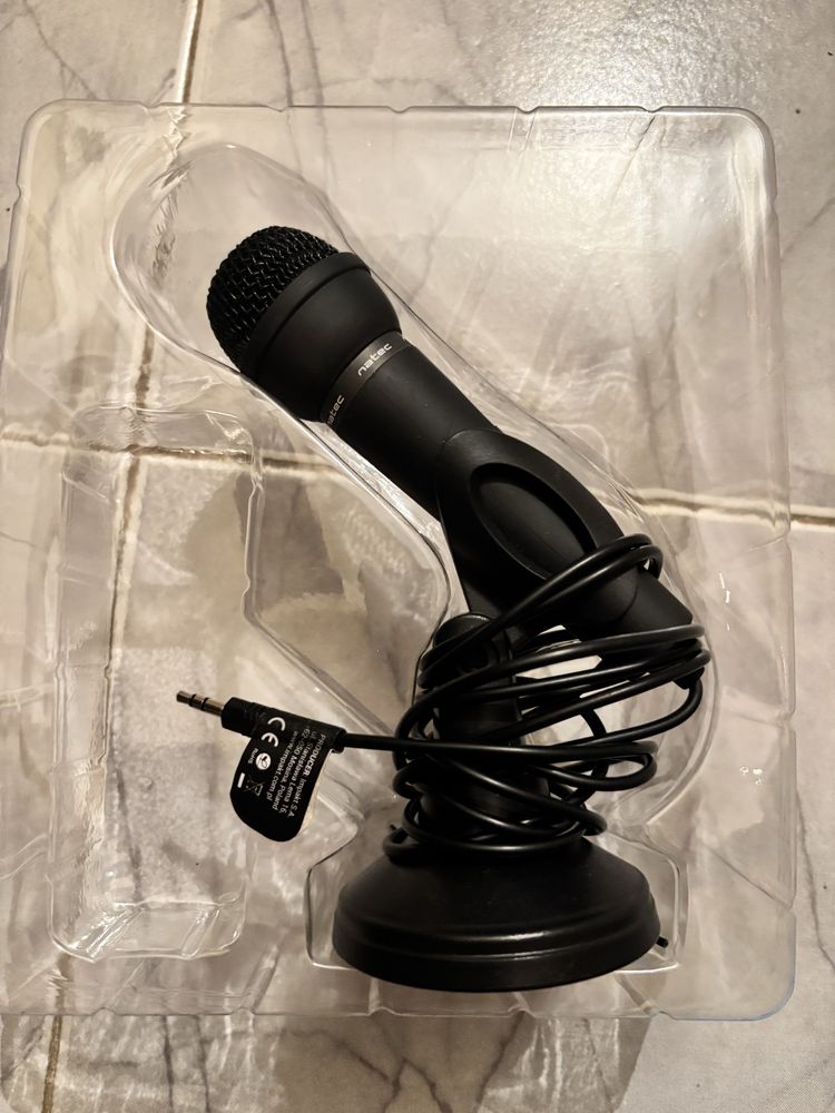 Микрофон Natec Adder, черен - NMI-0776