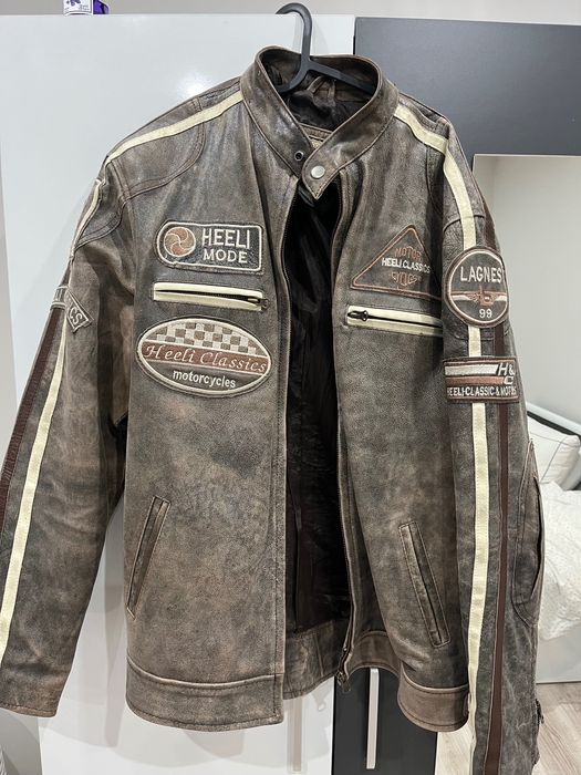 Кожено яке за мотористи 2XL