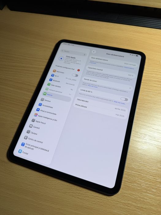 iPad Pro 11 Inch M4 256gb cellular baterie 100% black