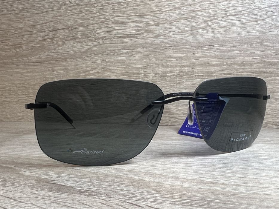 Оригинални мъжки безрамкови слънчеви очила с поляризация -50%