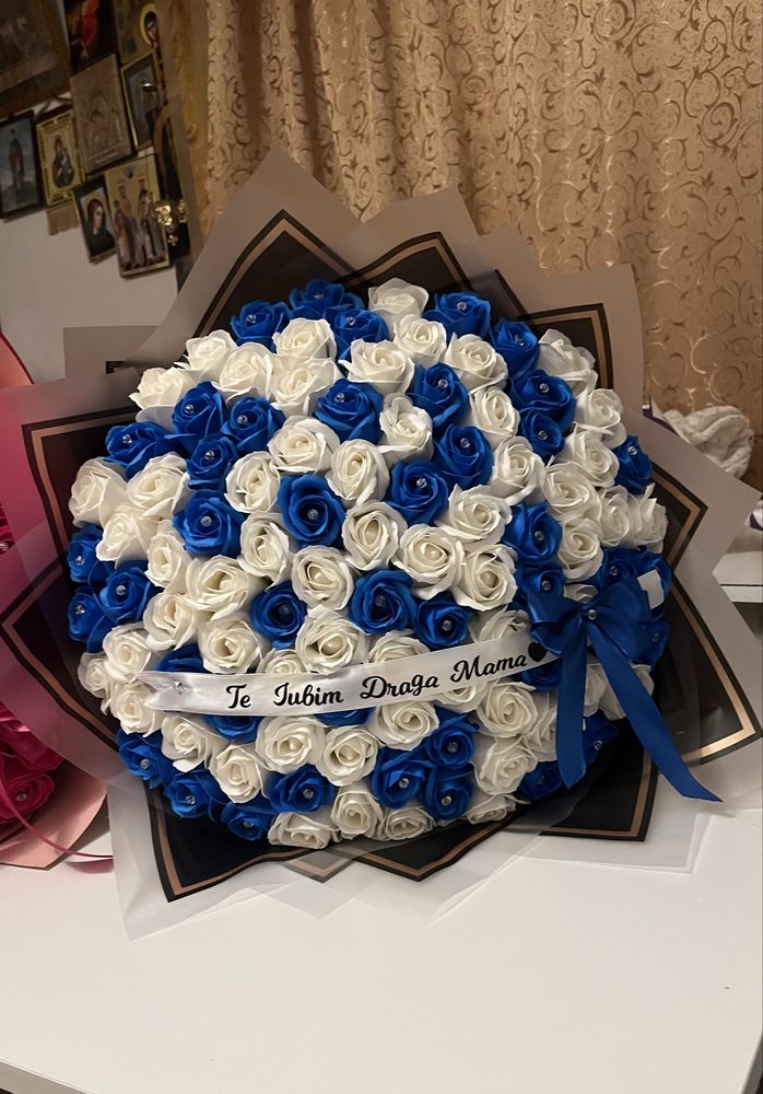 Buchet trandafiri de sapun