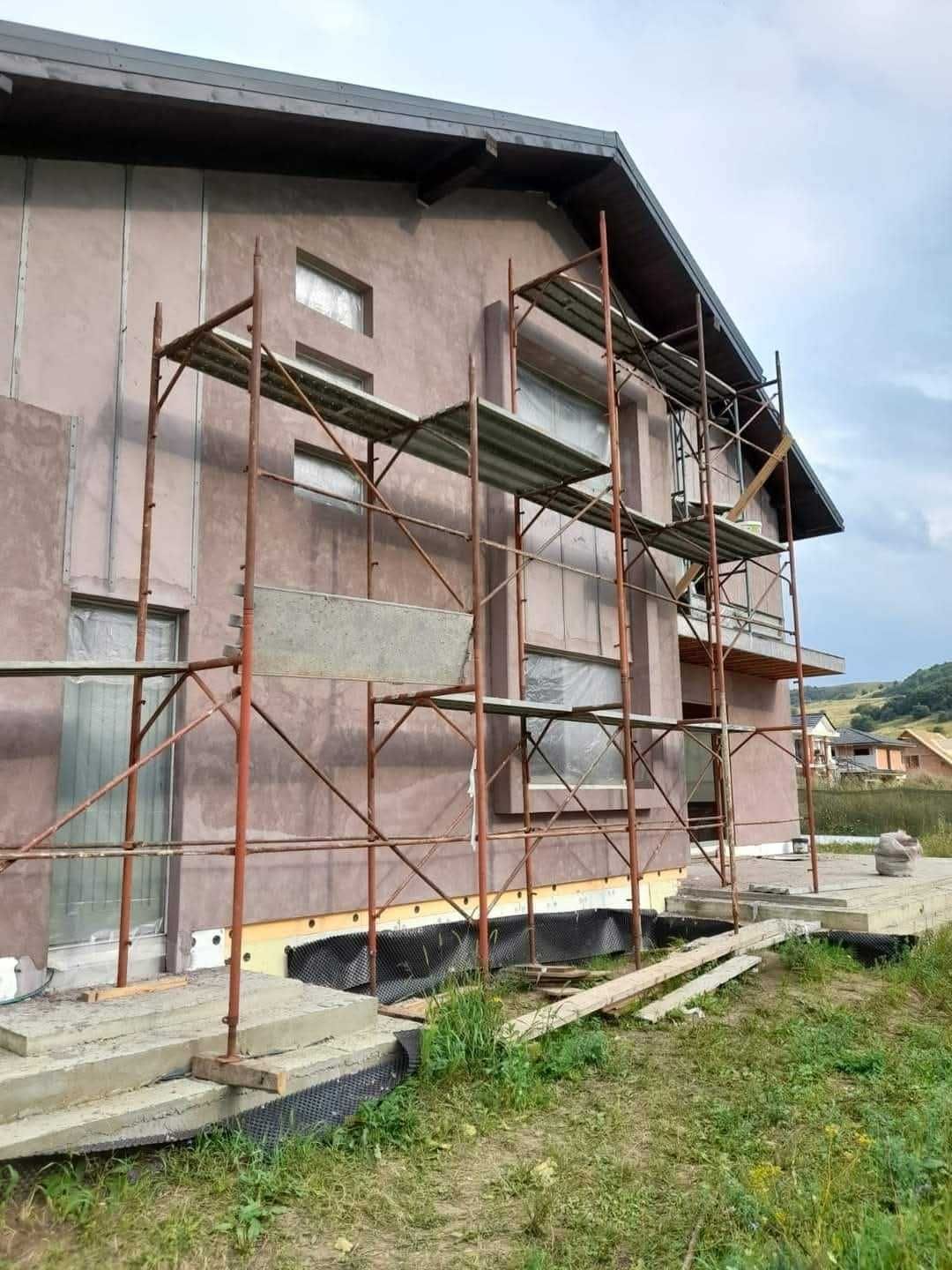 Execut termosistem fatade polistiren și execut case de la zero
