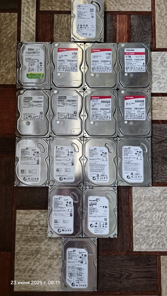Продам Жёсткие диски разные 3.5; 2.5.